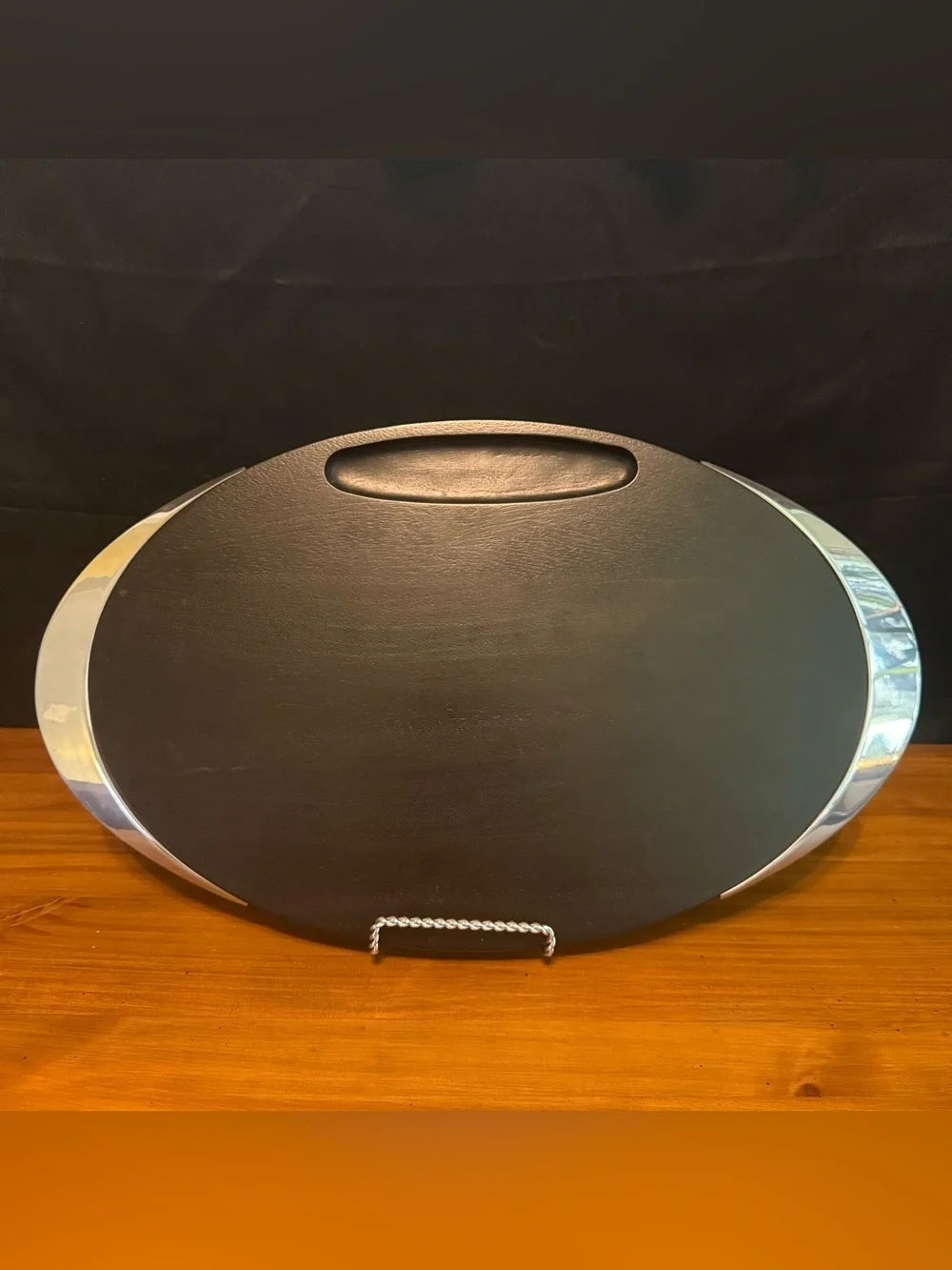 NAMBE Noir Acacia Wood Cheese Board Serving Tray Modern Sleek Designer